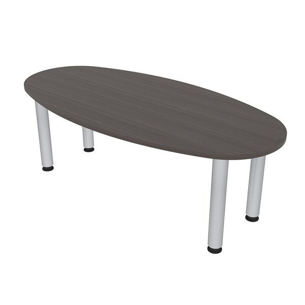 33.5 in W, 69.5 in L, 29 in H, Engineered Wood Top, Brown